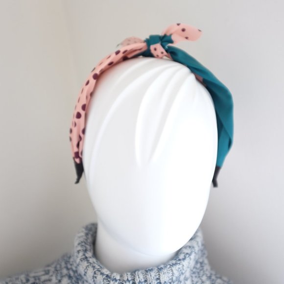 COPY - Roscoe pink spots bow headband - Picture 5 of 5